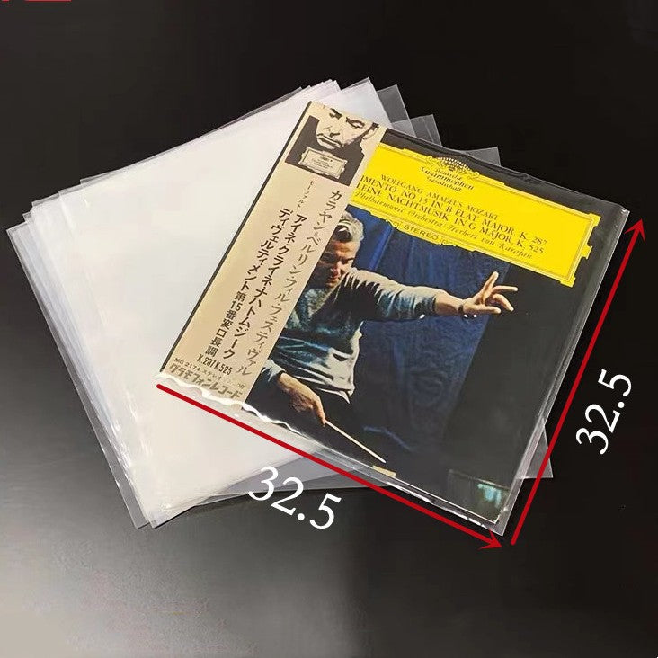 Record outer sleeves size detail – fits standard 306mm 12 inch vinyl jackets