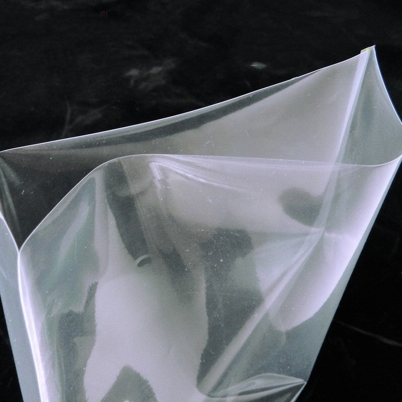 Record outer sleeve detail – flat mouth open top poly sleeve for vinyl records