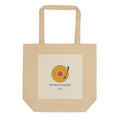 Deadwax Record Run Tote - canvas tote bag with vinyl record and tonearm logo for vinyl collectors