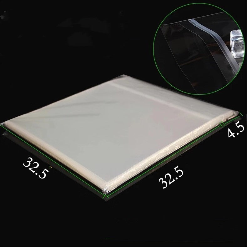 Record outer sleeve pack – 50 clear poly sleeves for vinyl collection protection