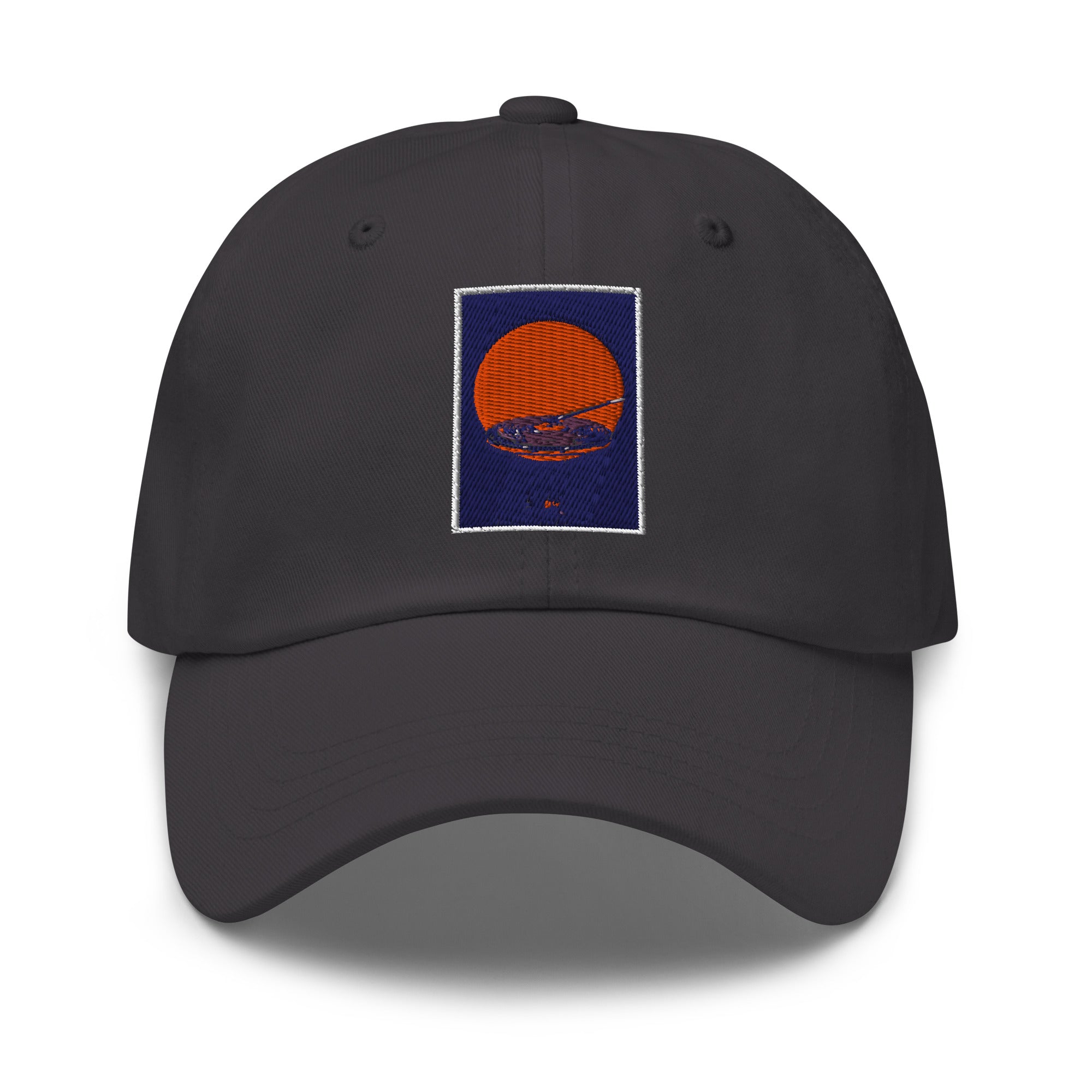 Deadwax Crate Digger Cap in dark grey – embroidered vinyl record collector cap