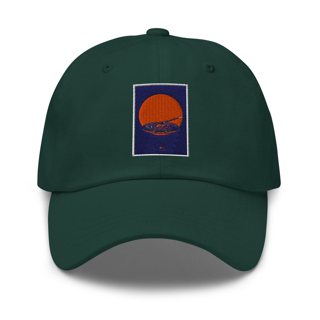 Deadwax Crate Digger Cap in spruce – embroidered vinyl record collector cap